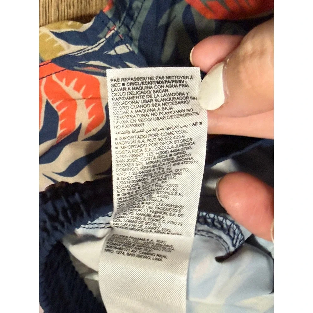 Old Navy Shorts Youth Boys Size Medium Blue Orange Green Swim Trunks